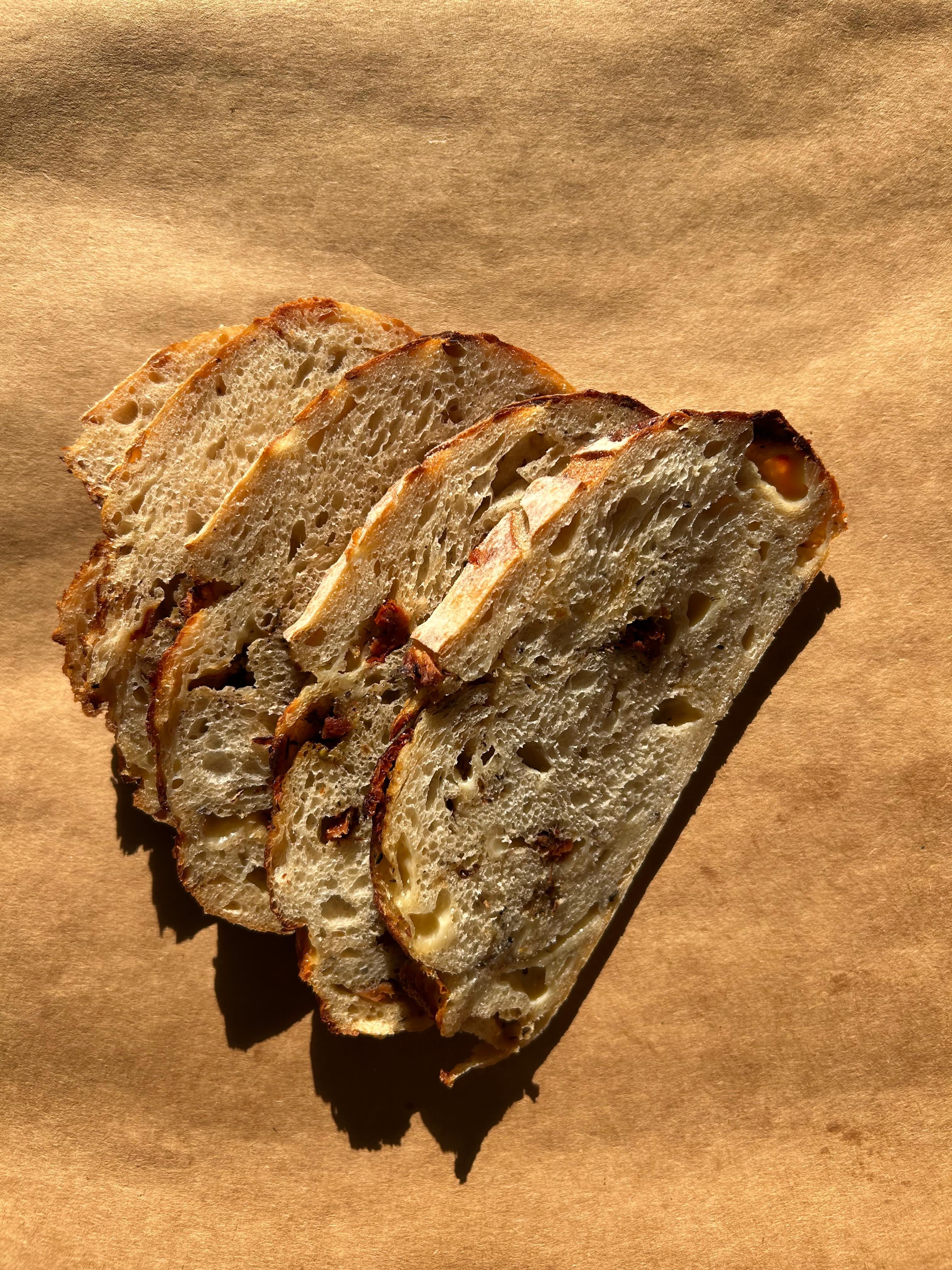 Sundried Tomato and Parmesan Sourdough