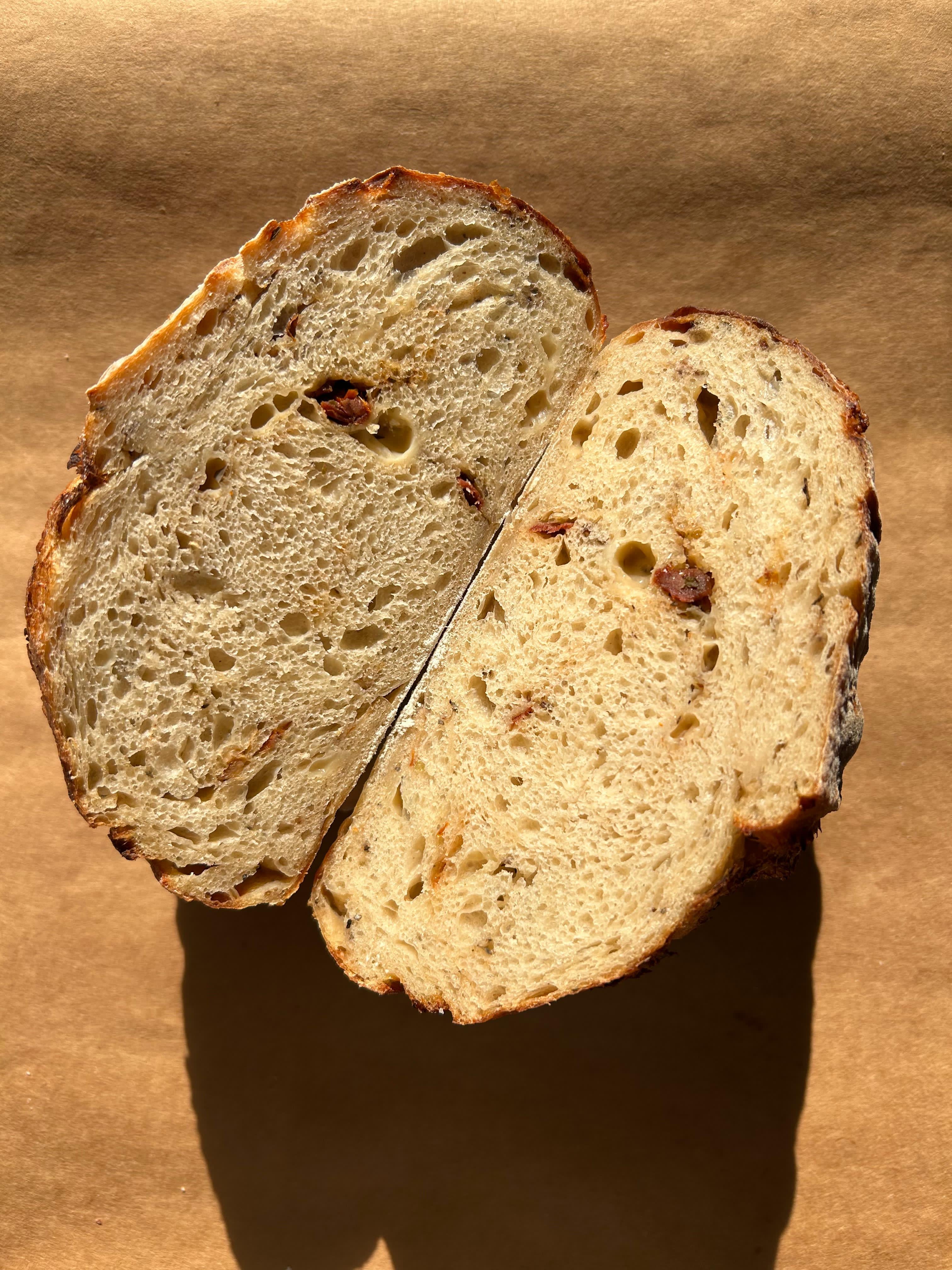 Sundried Tomato and Parmesan Sourdough